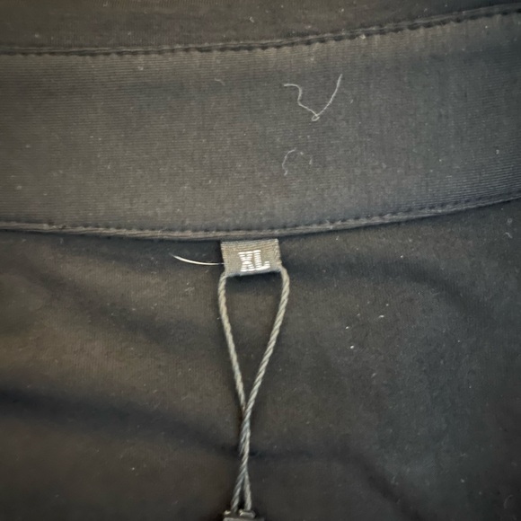 NWT J. Corrine Black Collared T-shirt - Picture 2 of 5